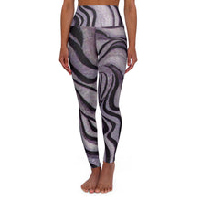 Load image into Gallery viewer, Stylish High Waisted Yoga Leggings - Abstract Zebra Print for Comfort &amp; Performance