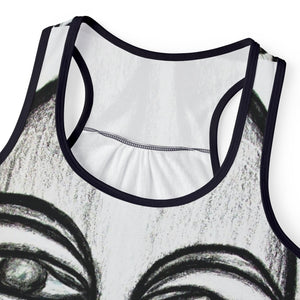 Artistic Women's Tank Top - Bold Graphic Design