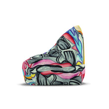 Load image into Gallery viewer, Vibrant Abstract Bean Bag Chair Cover for Cozy Living Spaces