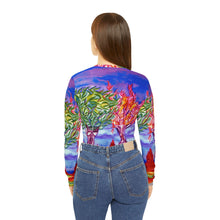 Load image into Gallery viewer, Women's Long Sleeve V-neck Shirt (AOP)