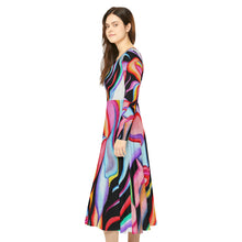 Load image into Gallery viewer, Women's Long Sleeve Dance Dress (AOP)