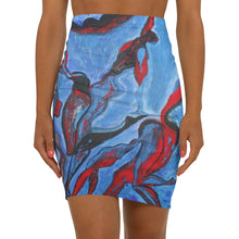 Load image into Gallery viewer, Women's Mid-Waist Pencil Skirt (AOP)