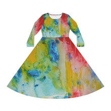 Load image into Gallery viewer, Women's Long Sleeve Dance Dress (AOP)