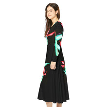 Load image into Gallery viewer, Women's Long Sleeve Dance Dress (AOP)