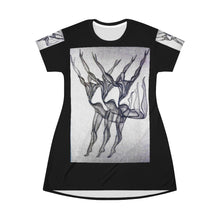 Load image into Gallery viewer, All Over Print T-Shirt Dress