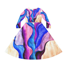 Load image into Gallery viewer, Women's Long Sleeve Dance Dress (AOP)