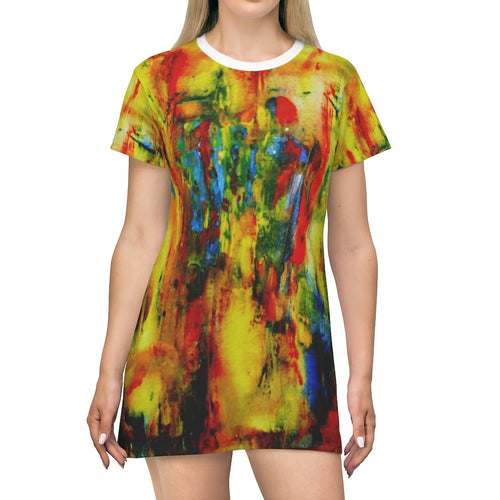 All Over Print T-Shirt Dress