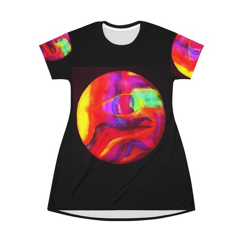 All Over Print T-Shirt Dress