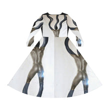 Load image into Gallery viewer, Women's Long Sleeve Dance Dress (AOP)