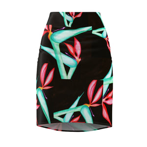 Birds of Paradise Pencil Skirt