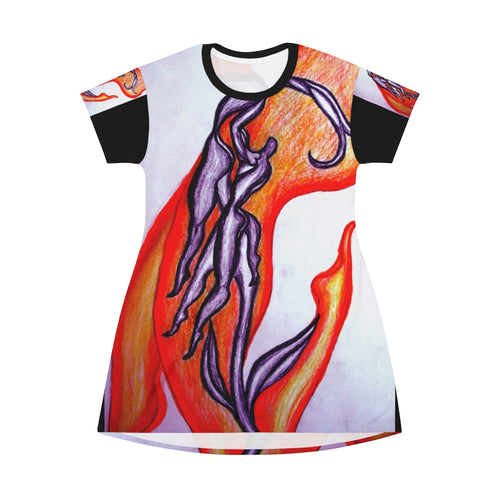 All Over Print T-Shirt Dress