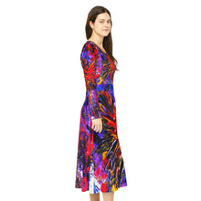Load image into Gallery viewer, Women's Long Sleeve Dance Dress