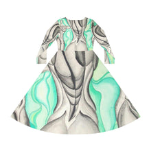 Load image into Gallery viewer, Women's Long Sleeve Dance Dress
