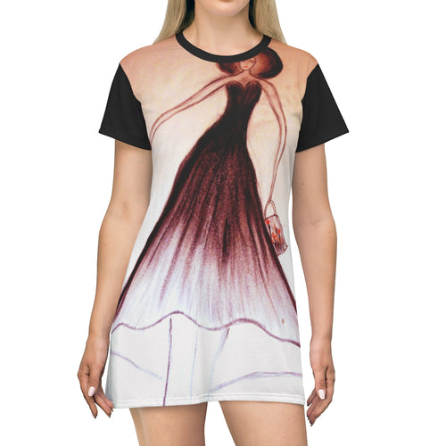 All Over Print T-Shirt Dress