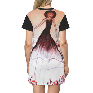 All Over Print T-Shirt Dress