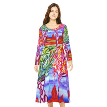 Load image into Gallery viewer, Women's Long Sleeve Dance Dress (AOP)