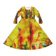 Load image into Gallery viewer, Women's Long Sleeve Dance Dress