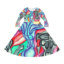 Load image into Gallery viewer, Women's Long Sleeve Dance Dress