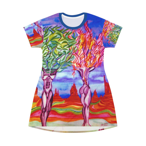 All Over Print T-Shirt Dress