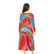 Load image into Gallery viewer, Women's Long Sleeve Dance Dress