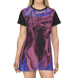 All Over Print T-Shirt Dress