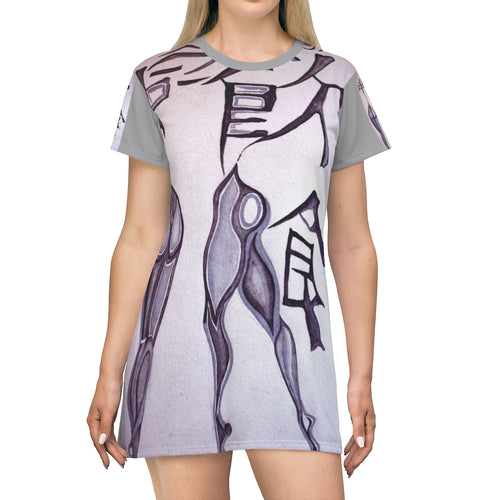 All Over Print T-Shirt Dress