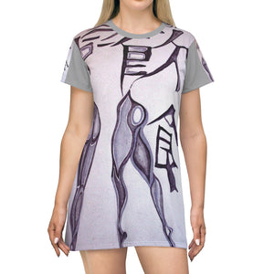 All Over Print T-Shirt Dress