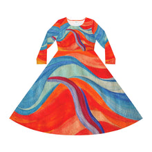 Load image into Gallery viewer, Women's Long Sleeve Dance Dress