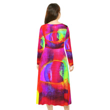 Load image into Gallery viewer, Women's Long Sleeve Dance Dress (AOP)