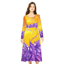 Load image into Gallery viewer, Women's Long Sleeve Dance Dress (AOP)