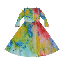 Load image into Gallery viewer, Women's Long Sleeve Dance Dress (AOP)