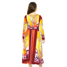 Load image into Gallery viewer, Women's Long Sleeve Dance Dress (AOP)