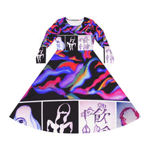 Load image into Gallery viewer, Women's Long Sleeve Dance Dress (AOP)