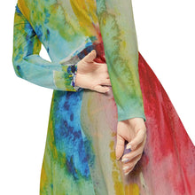 Load image into Gallery viewer, Women's Long Sleeve Dance Dress (AOP)