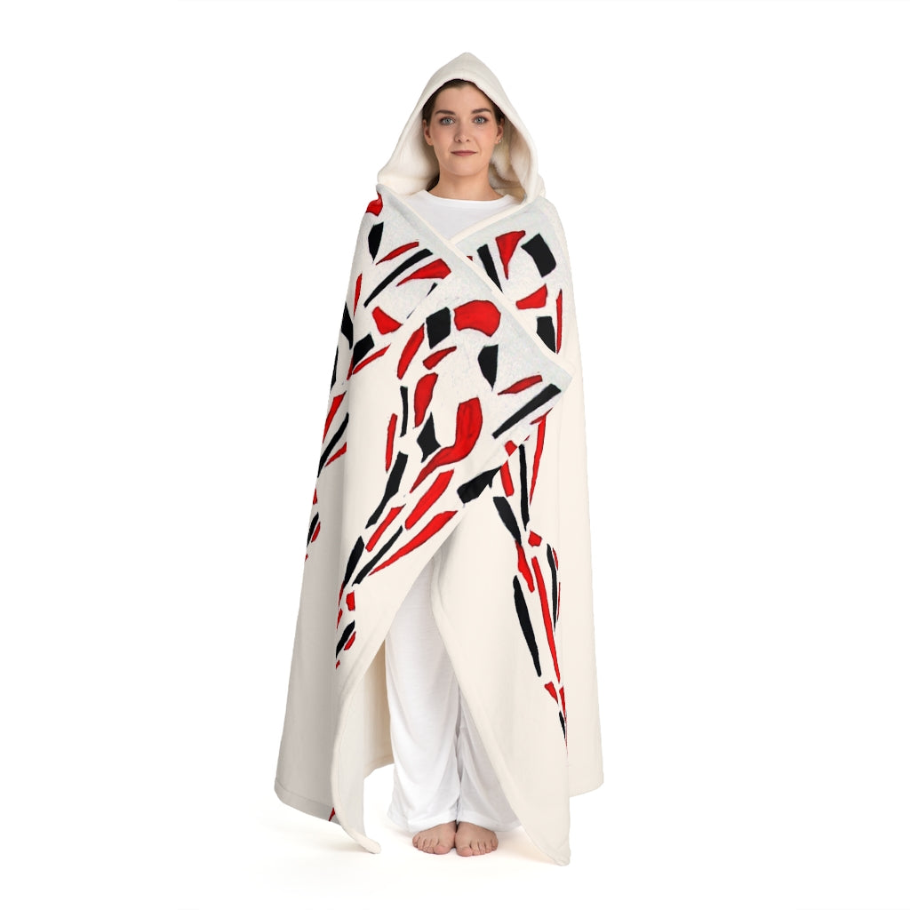 Hooded Sherpa Fleece Blanket