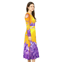 Load image into Gallery viewer, Women's Long Sleeve Dance Dress (AOP)