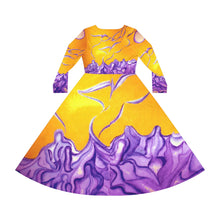 Load image into Gallery viewer, Women's Long Sleeve Dance Dress (AOP)