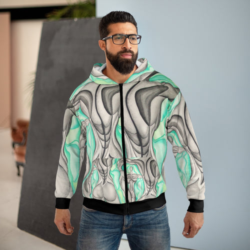 AOP Unisex Zip Hoodie