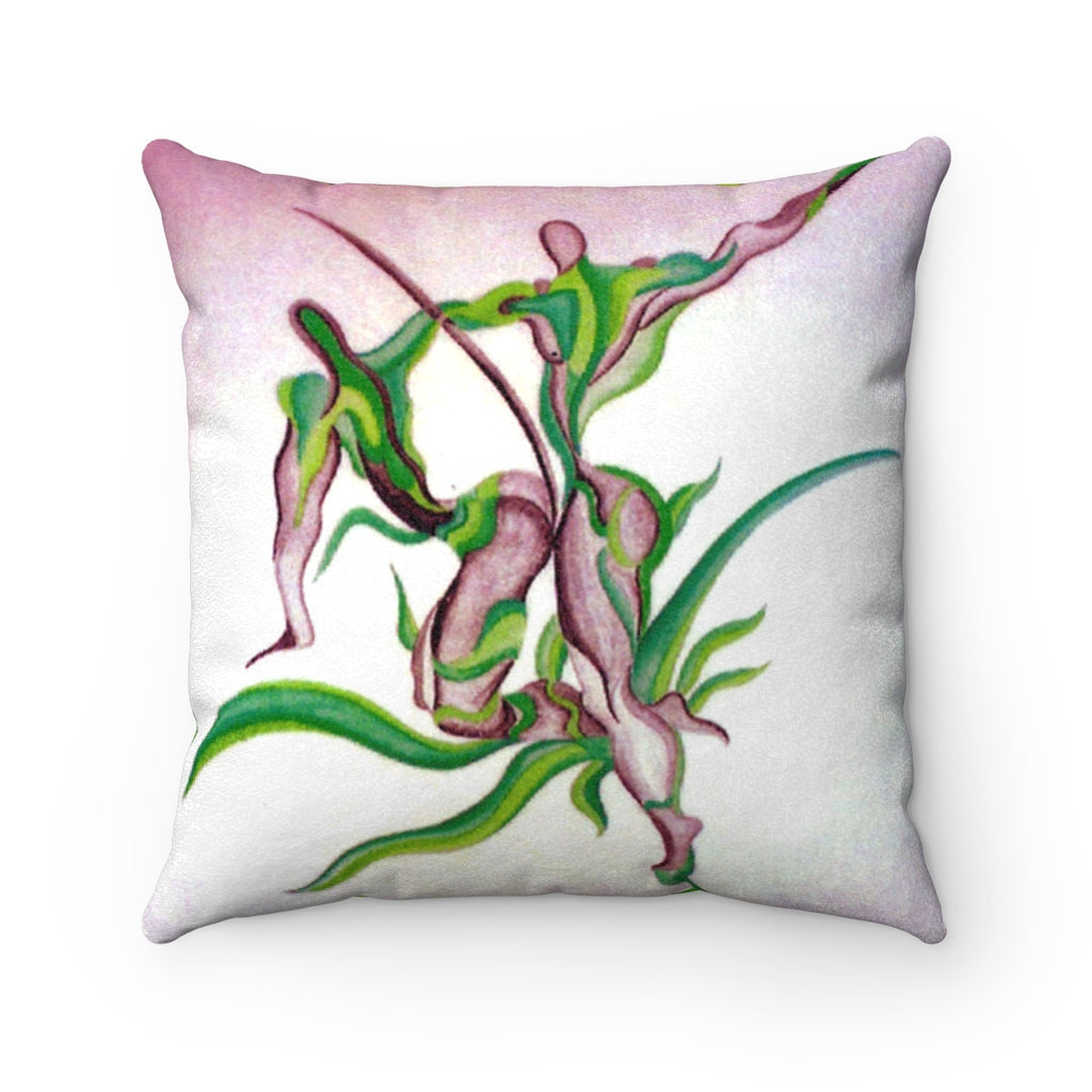 Faux Suede Square Pillow Case