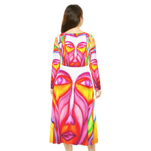 Load image into Gallery viewer, Women's Long Sleeve Dance Dress (AOP)