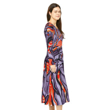 Load image into Gallery viewer, Women's Long Sleeve Dance Dress (AOP)