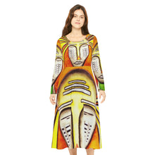 Load image into Gallery viewer, Women's Long Sleeve Dance Dress (AOP)