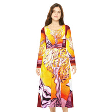 Load image into Gallery viewer, Women's Long Sleeve Dance Dress (AOP)