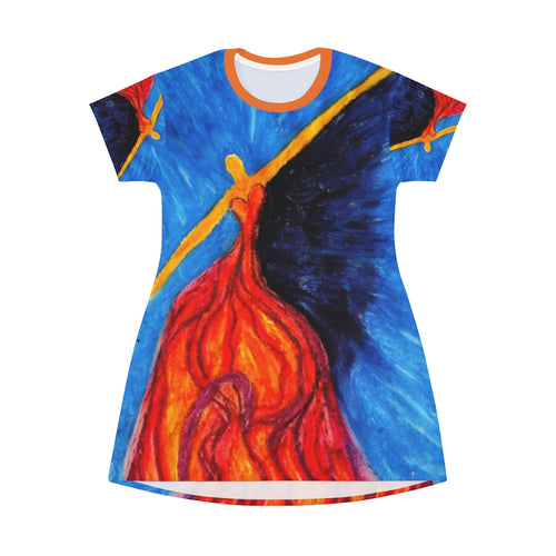 All Over Print T-Shirt Dress