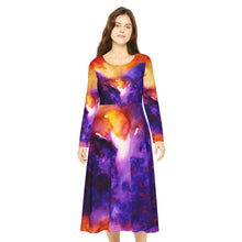 Load image into Gallery viewer, Women's Long Sleeve Dance Dress (AOP)