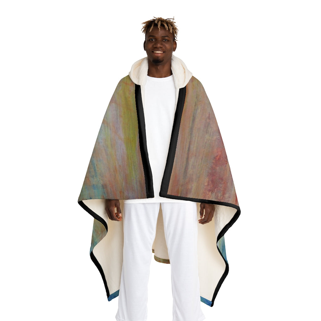 Hooded Sherpa Fleece Blanket