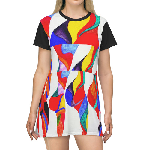 All Over Print T-Shirt Dress