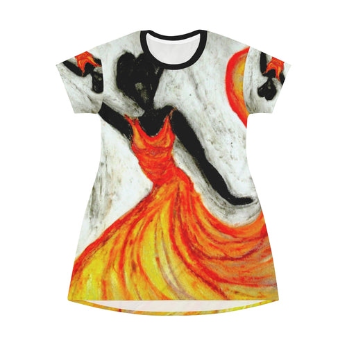 All Over Print T-Shirt Dress