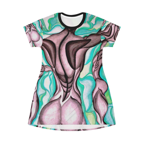All Over Print T-Shirt Dress