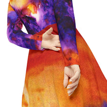 Load image into Gallery viewer, Women's Long Sleeve Dance Dress (AOP)